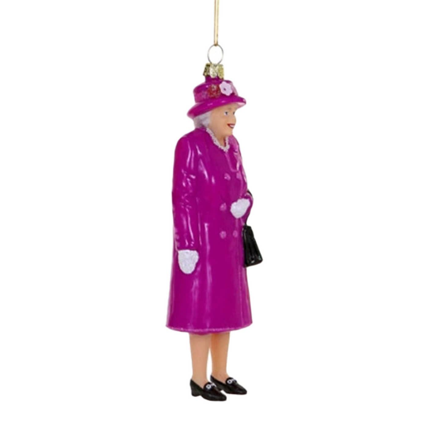 Queen Elizabeth II Ornament - Hot Pink