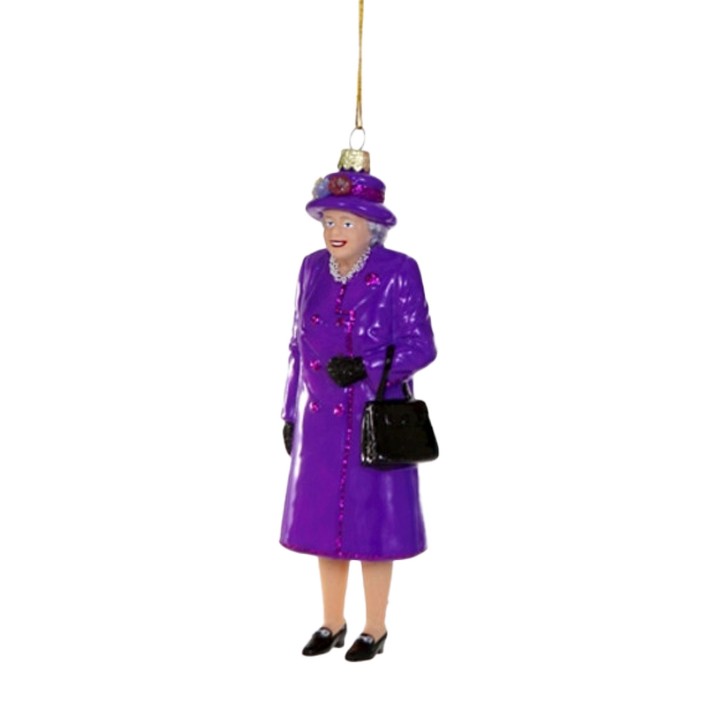 Queen Elizabeth II Ornament - Purple