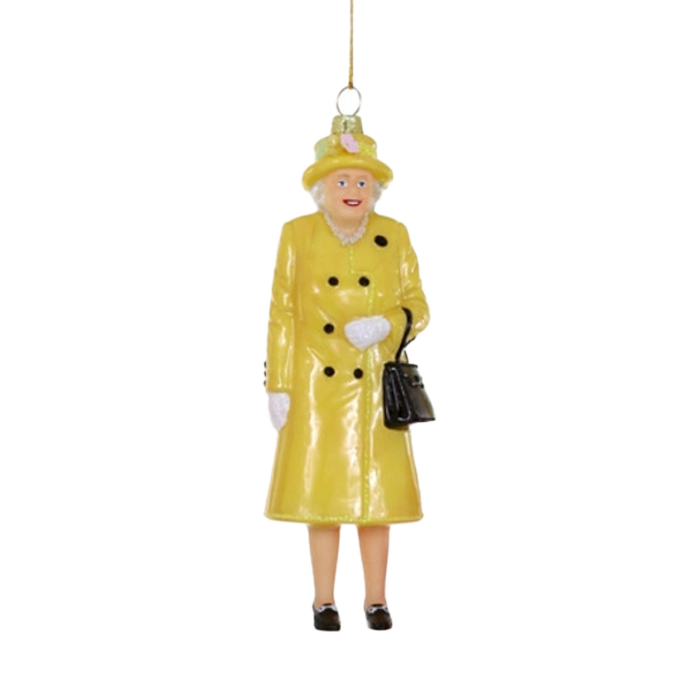 Queen Elizabeth II Ornament - Yellow