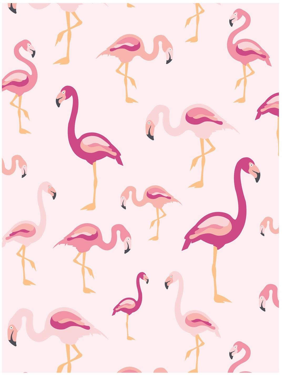 Flamingos Gift Wrap Roll