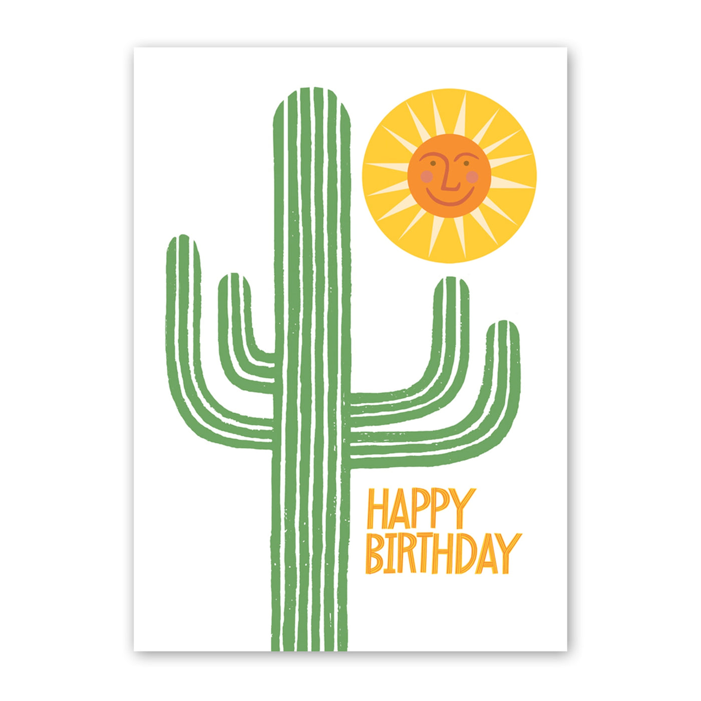 Greeting Card: Saguaro Cactus Birthday