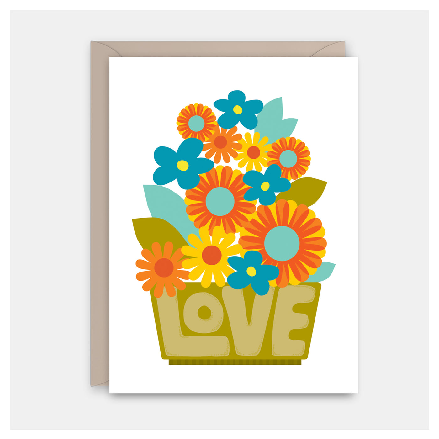 Greeting Card: Flower Love