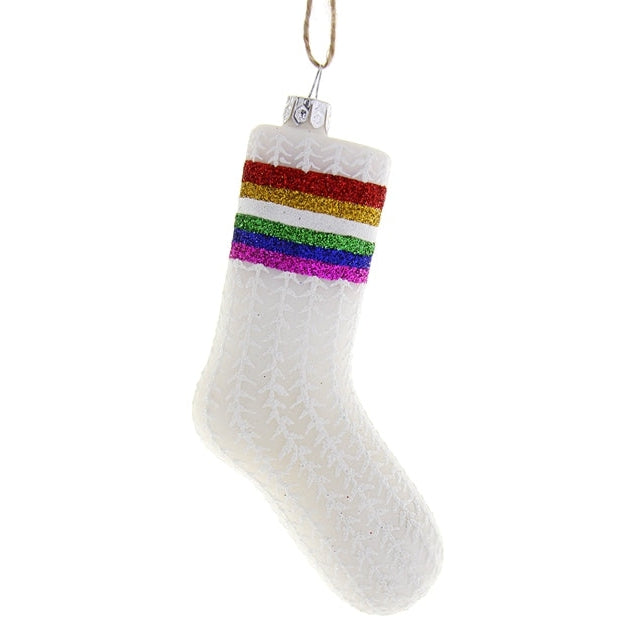 Rainbow Tube Sock Ornament