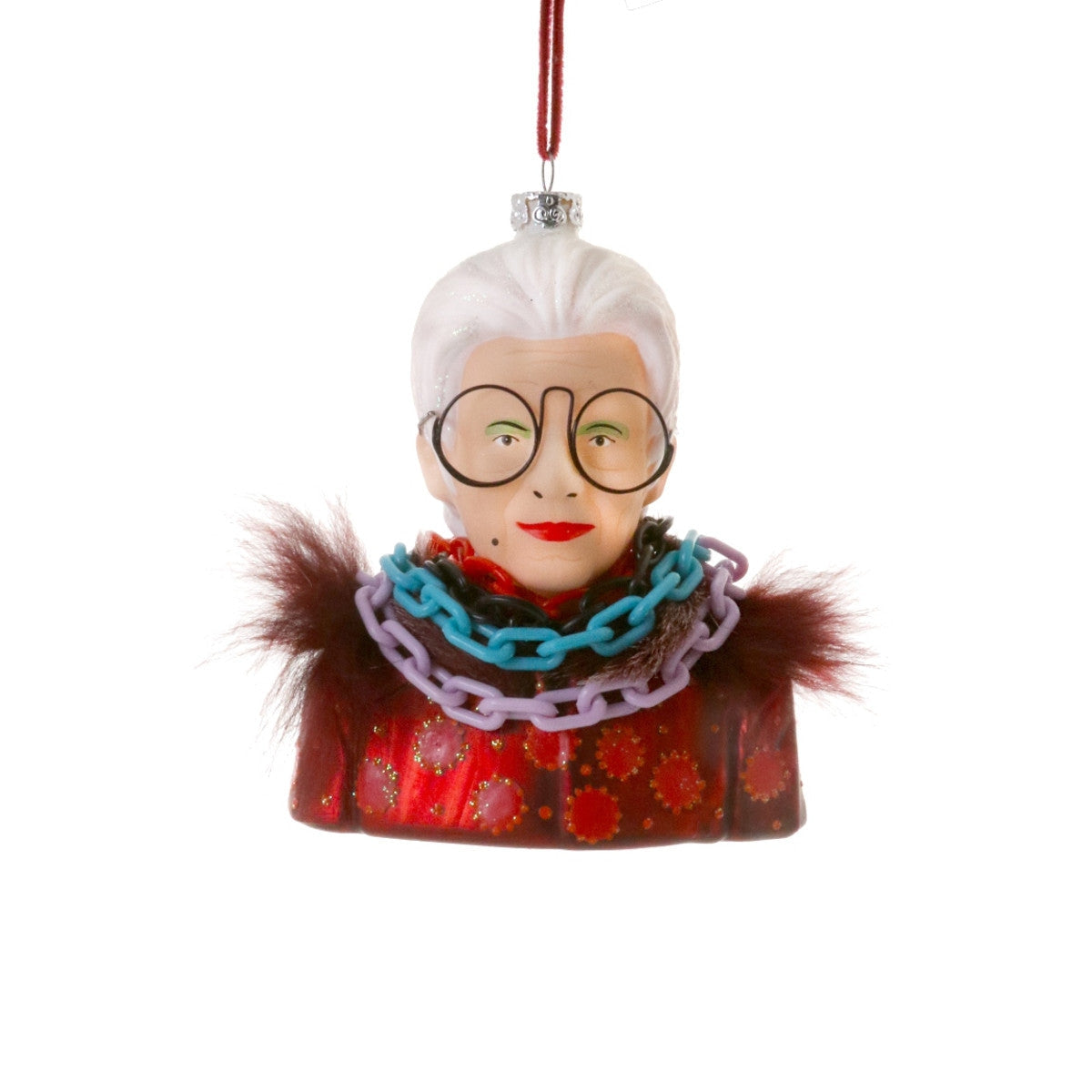 Iris Apfel Ornament