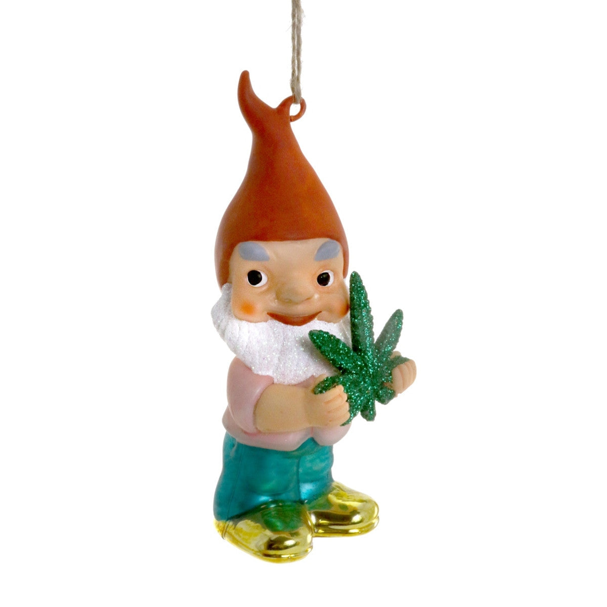Gnome With Cannabis Ornament