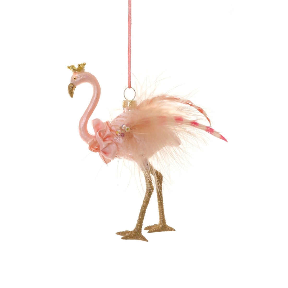 Royal Flamingo Ornament