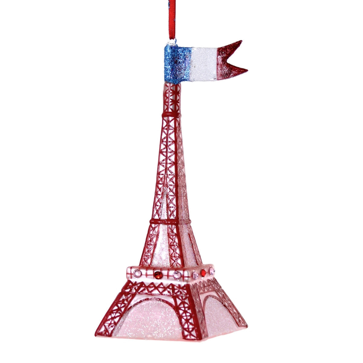 Festive Eiffel Tower Ornament