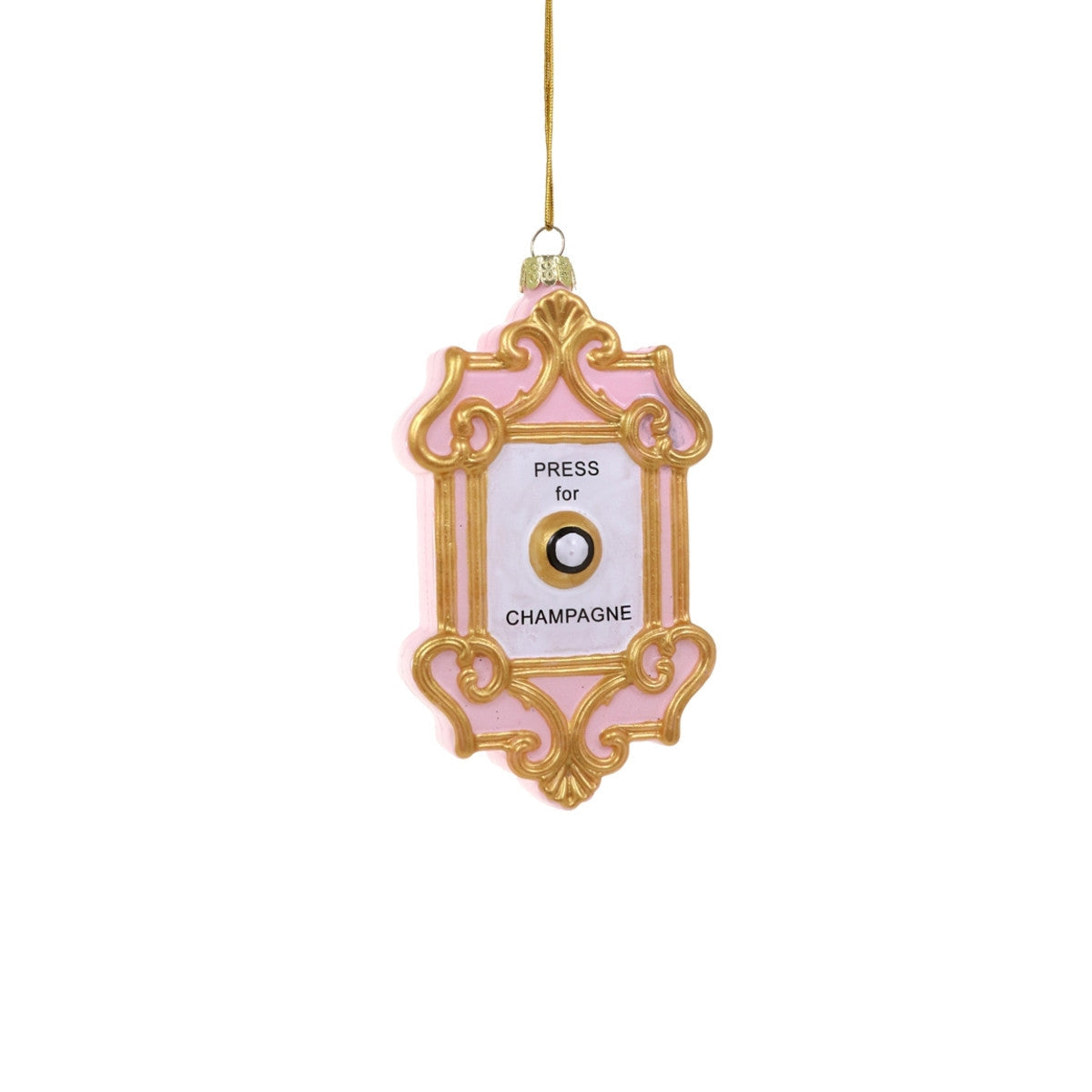 Champagne Button Ornament