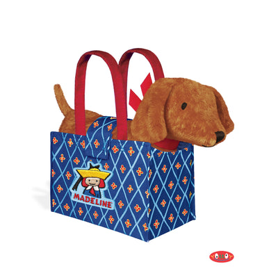 Genevieve The Dog In Madeline Tote Bag 9"