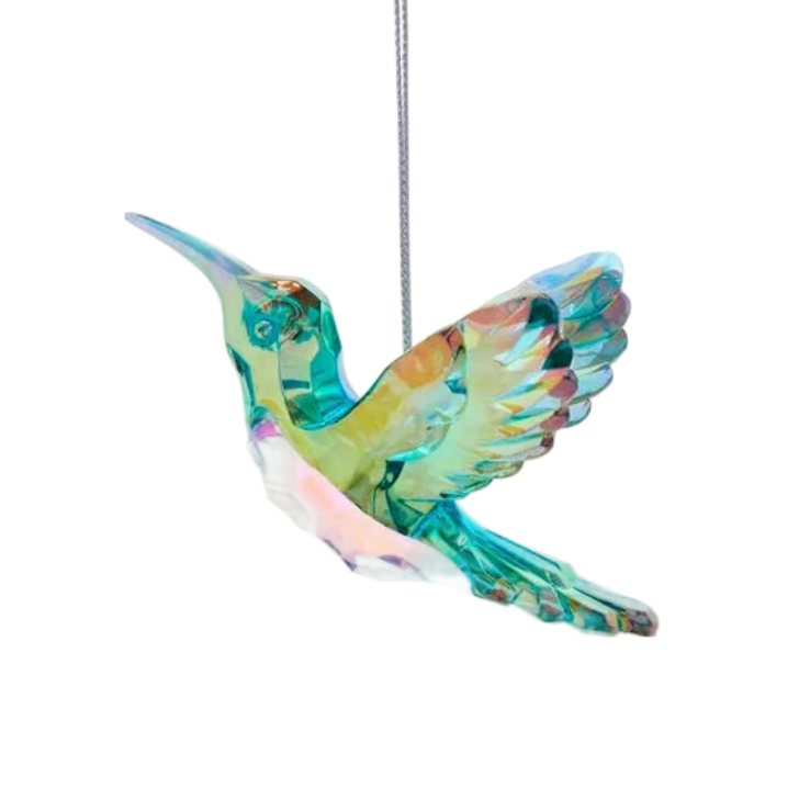 Plastic Hummingbird Ornament - Green - Just Fabulous Palm Springs