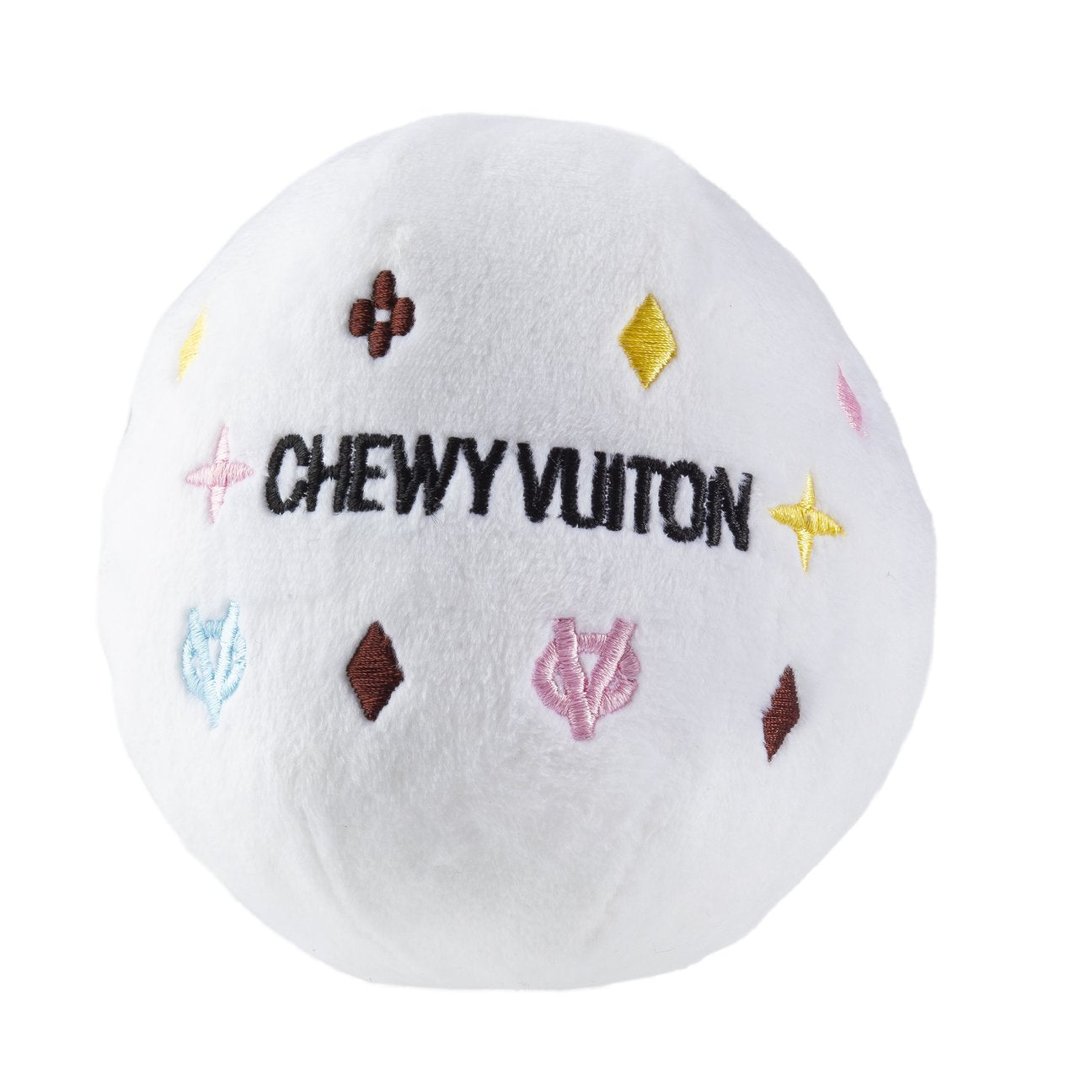 White Chewy Vuiton Ball Large