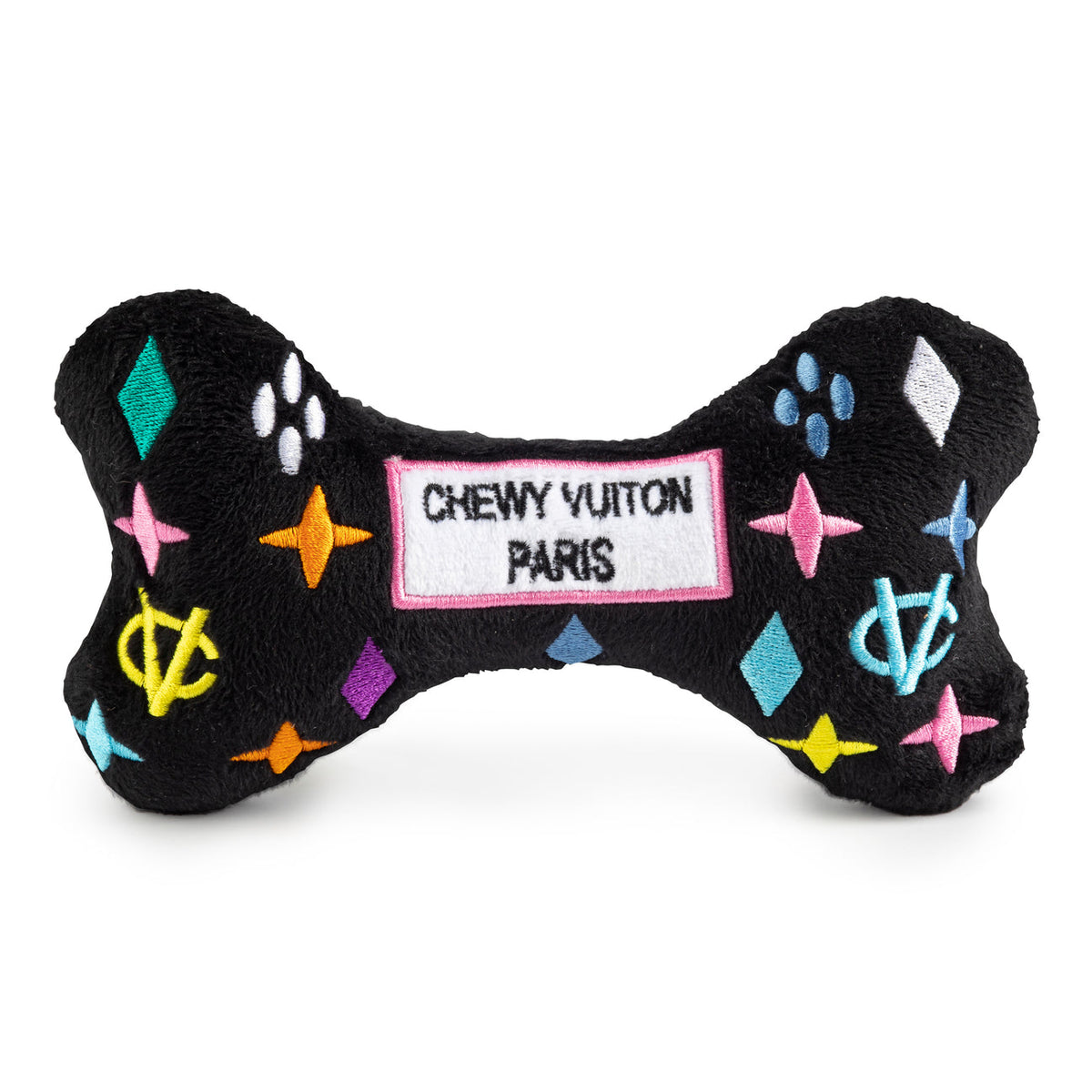 Black Monogram Chewy Vuiton Bone Toy Large