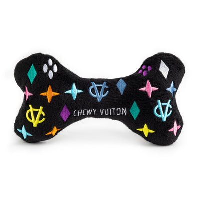 Black Monogram Chewy Vuiton Bone Toy Large