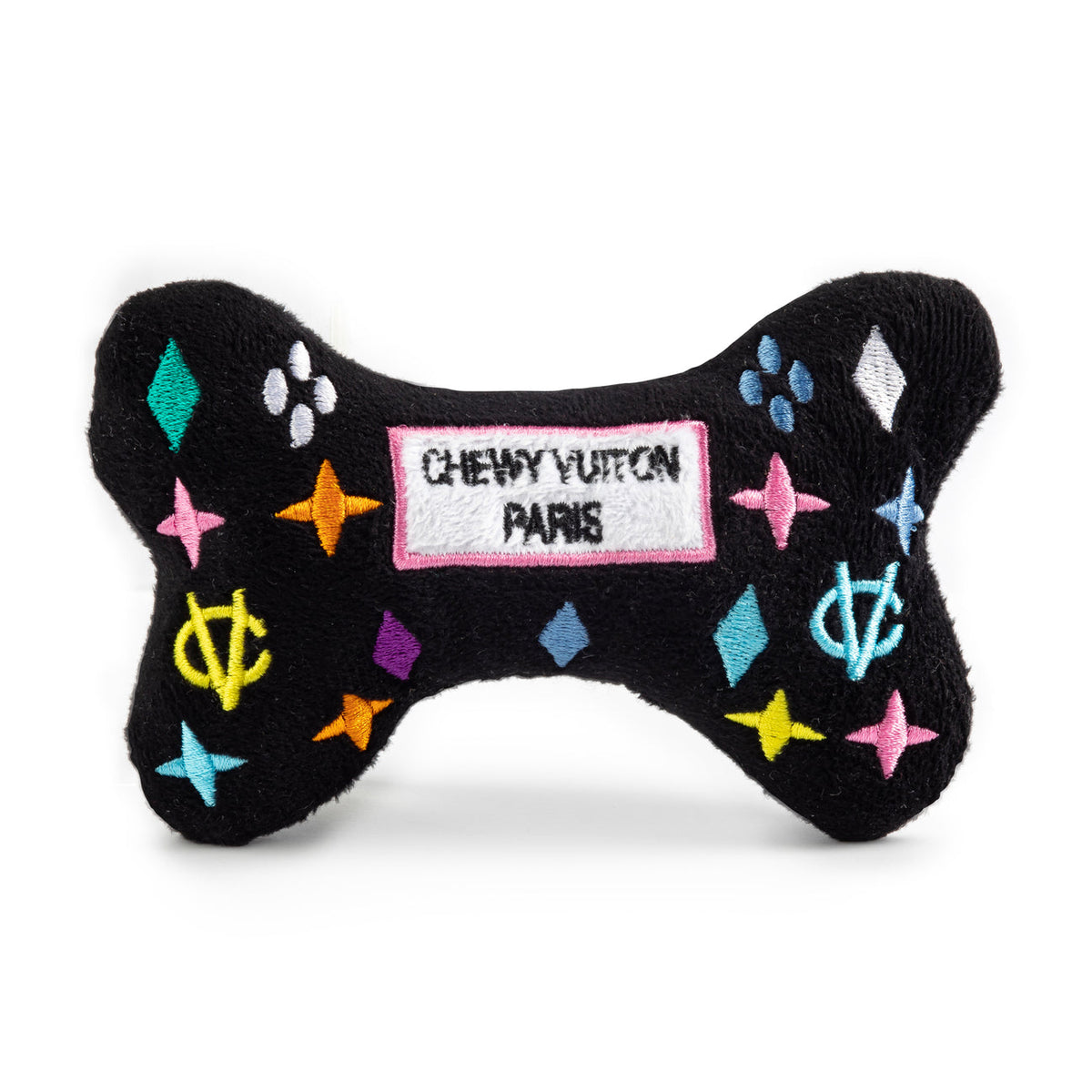 Black Monogram Chewy Vuiton Bone Toy Small