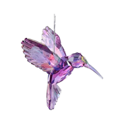 Iridescent Hummingbird Ornament - Light Purple