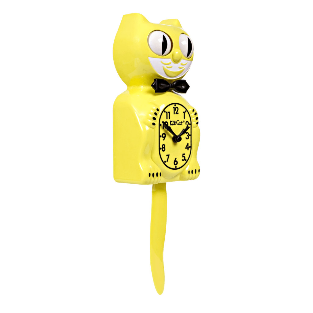 Majestic Yellow Kit Cat Klock