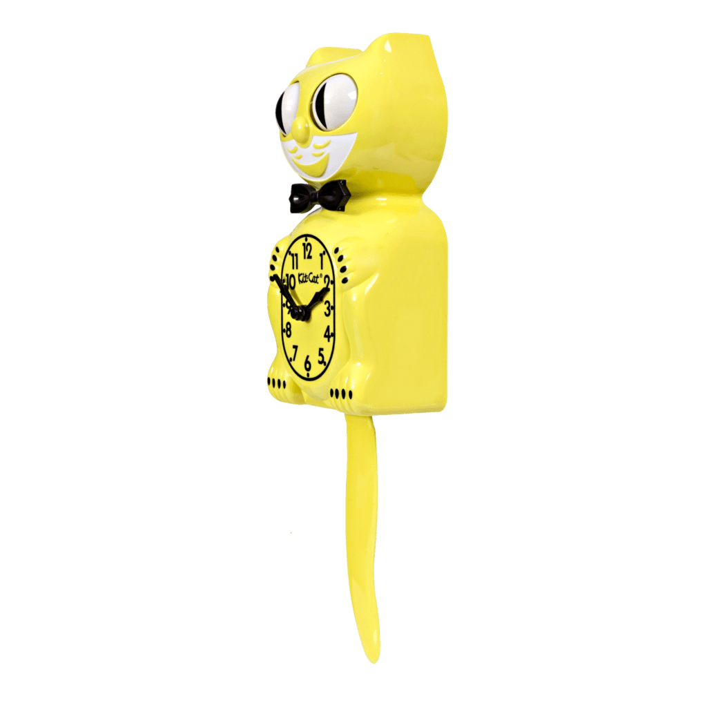 Majestic Yellow Kit Cat Klock