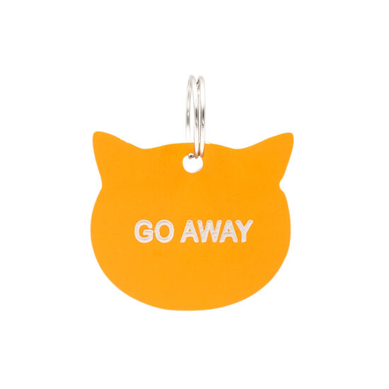 Go Away Cat Tag