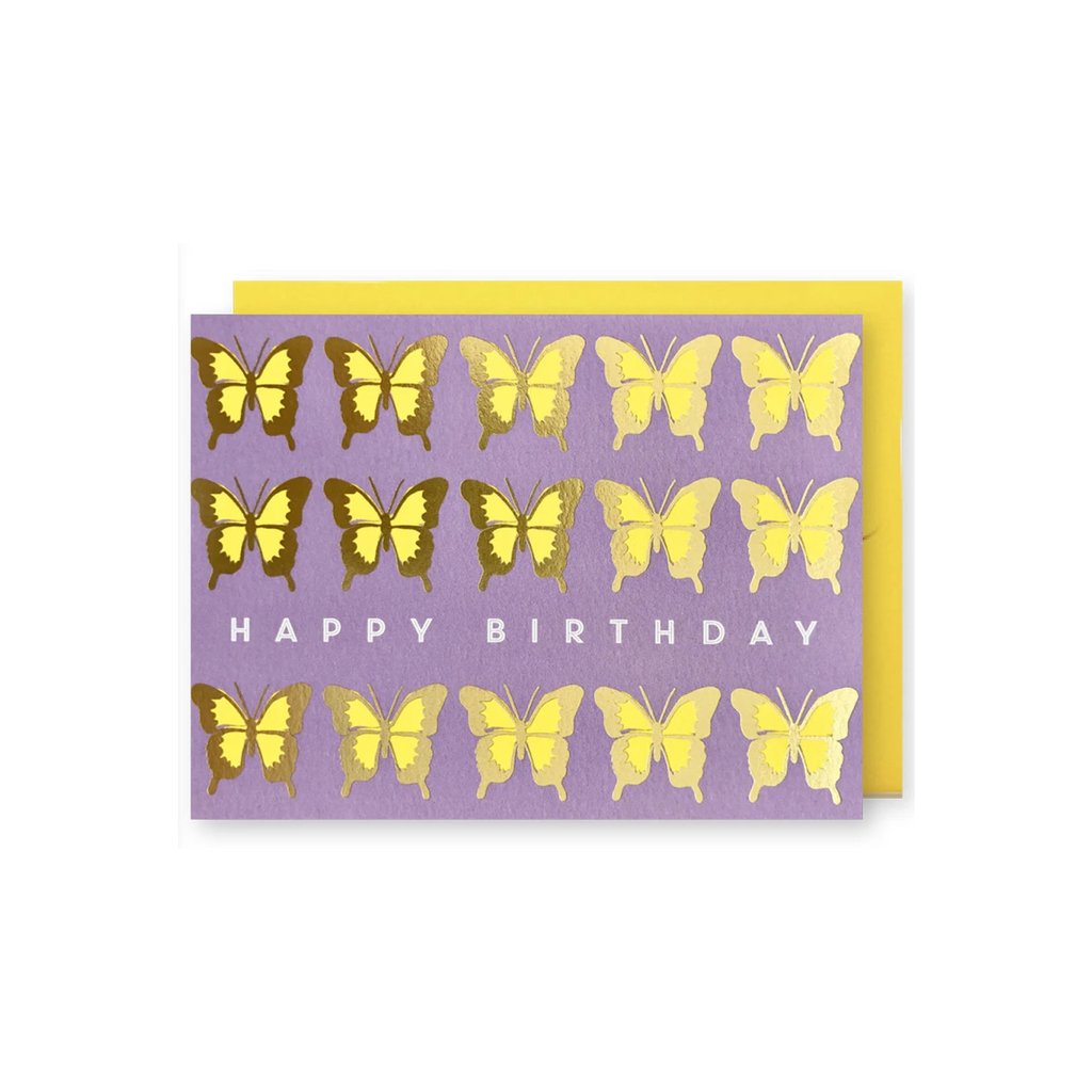 Butterflies Birthday greeting card