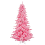LIght Pink Full Fir Tree - 6.5'x46" Pre-Lit with 600 Dura-Lit LED Italian Style Pink Lights