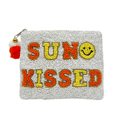 Sun Kissed Beaded Coin Pouch