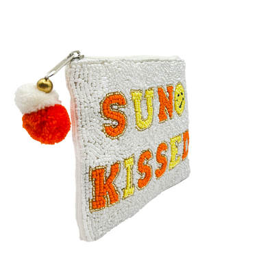 Sun Kissed Beaded Coin Pouch