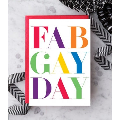 Fab Gay Day greeting card