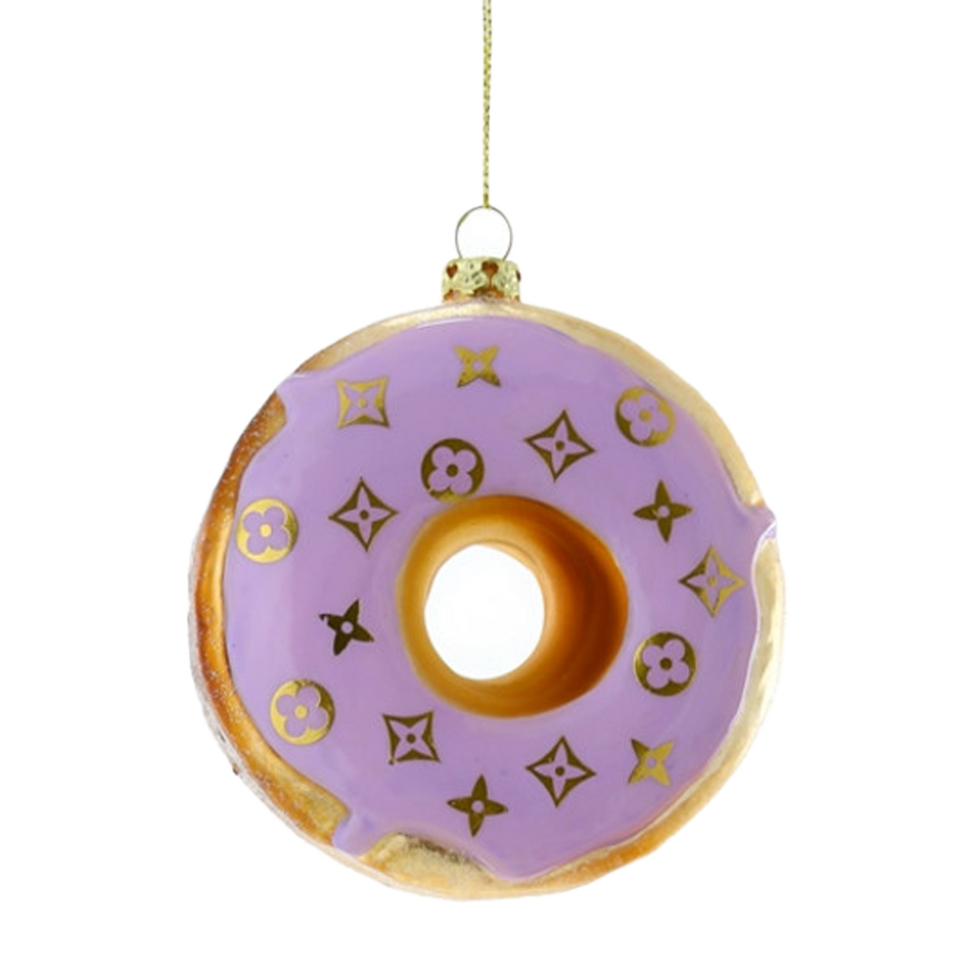 Fashion House Donut Ornament - Large Lavender