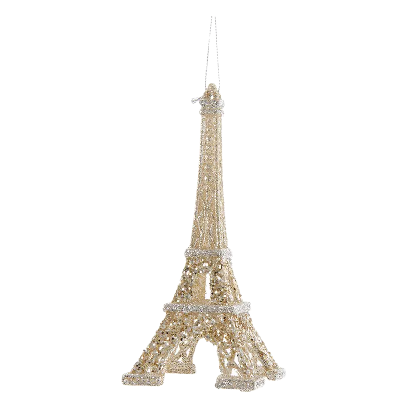 Eiffel Tower Ornament - Light Gold