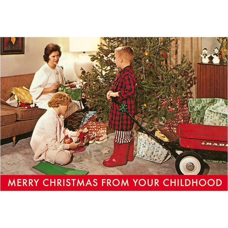 Merry Christmas From Your Childhood Holiday Greeting Card
