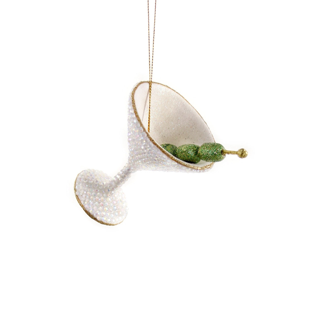 Jeweled Martini Ornament