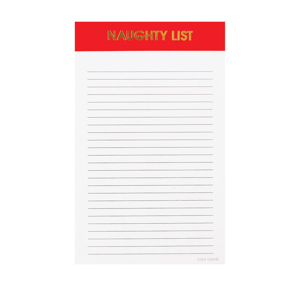 Naughty List Holiday Notepad