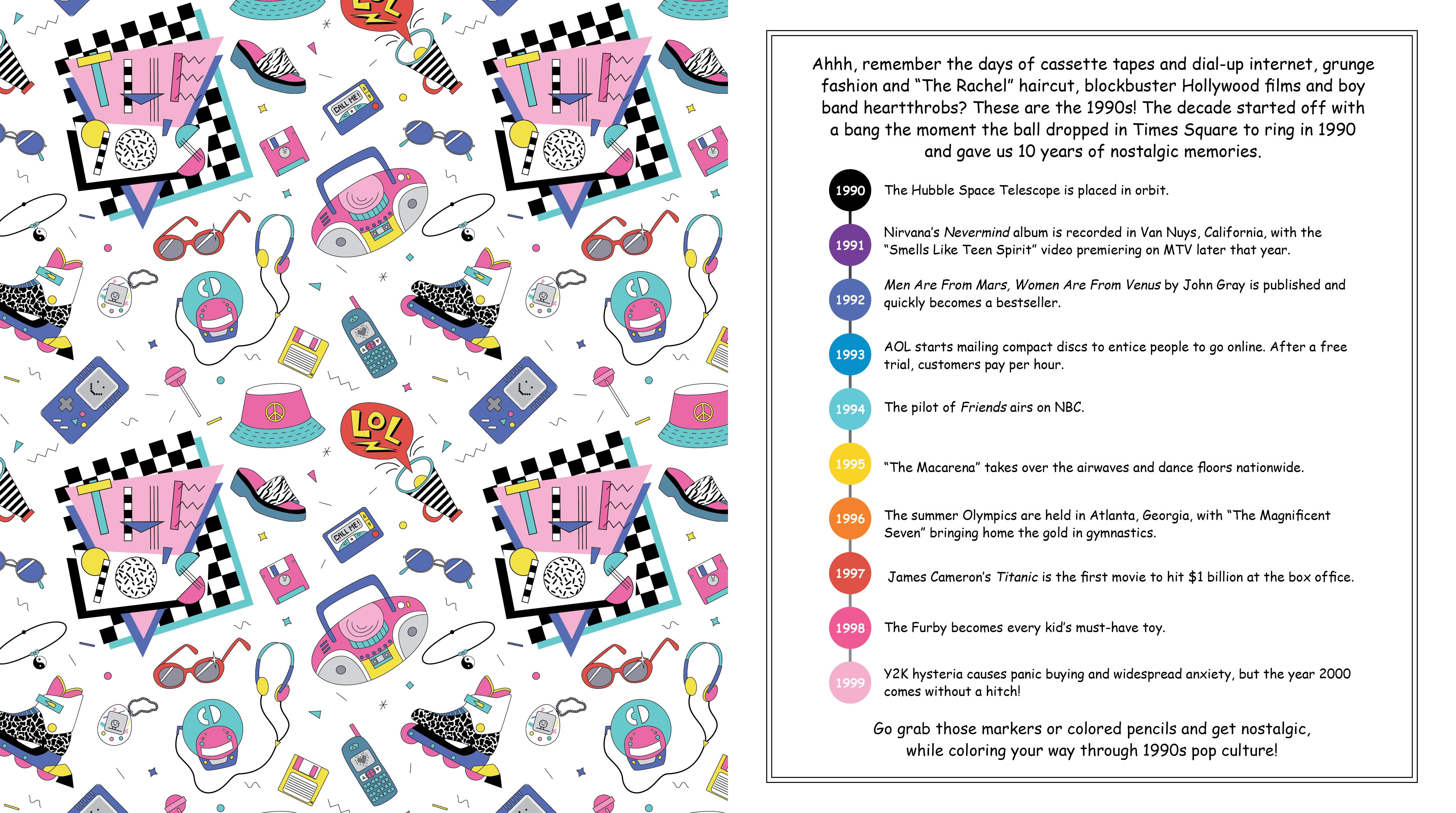 Best Of The '90s Coloring Book - Just Fabulous Palm Springs