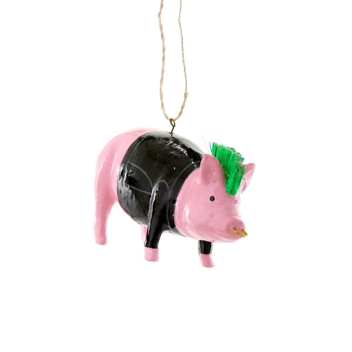 Punky Pig Ornament