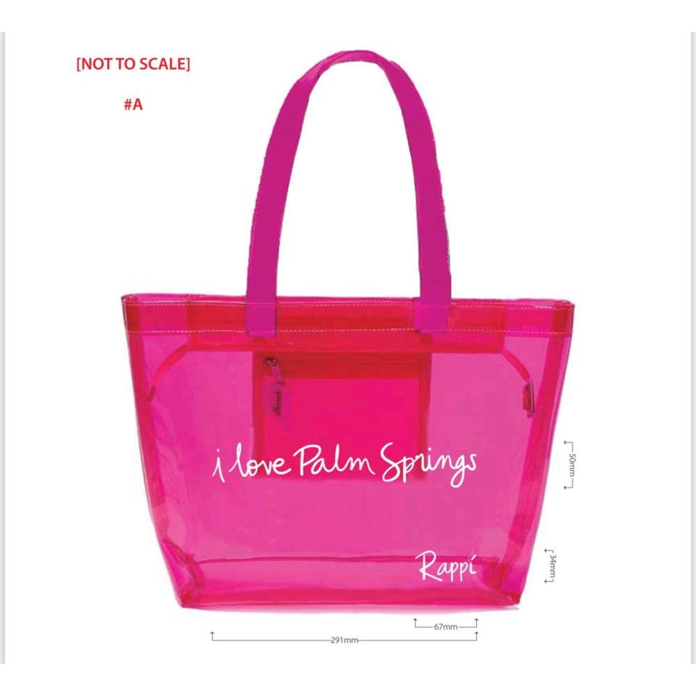 I Love Palm Springs Splash Bag - Pink