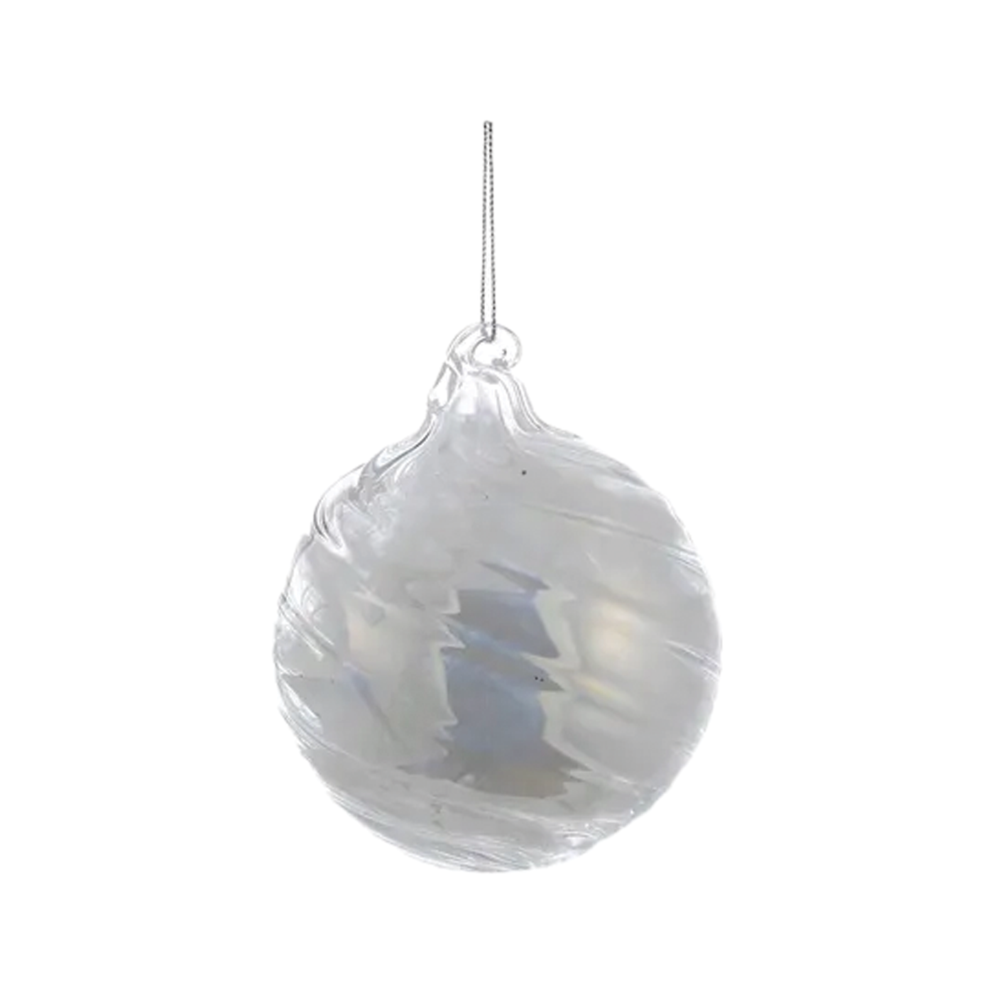 White Pearl Glass Ornament - Ball