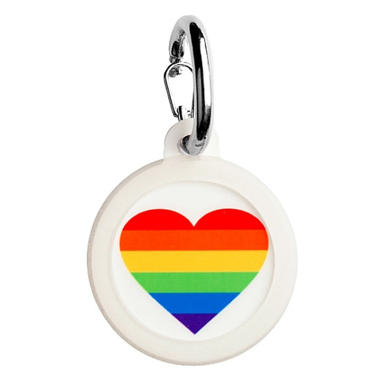 Pride Rainbow Heart Pet Tag