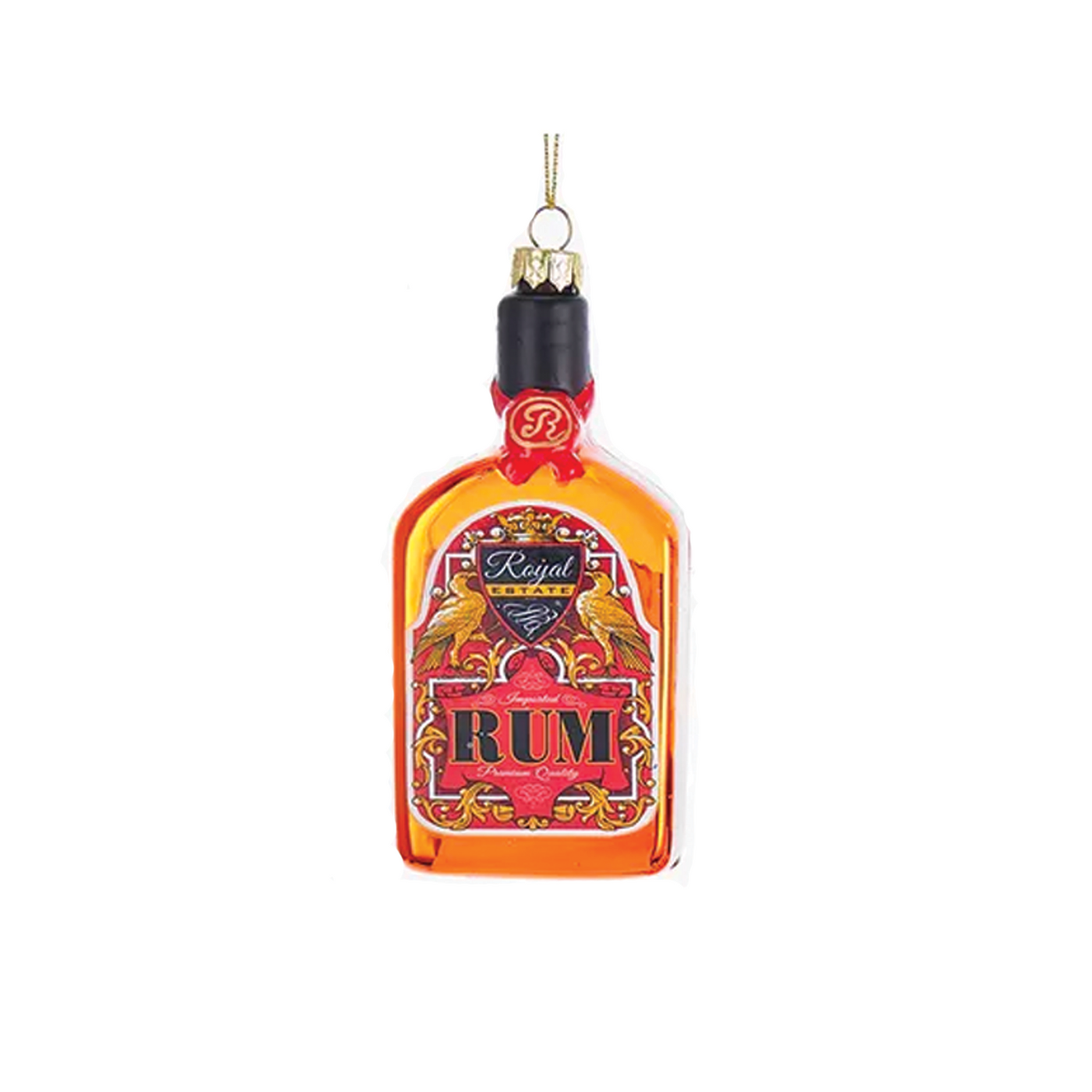 Alcohol Bottle Ornament - Rum