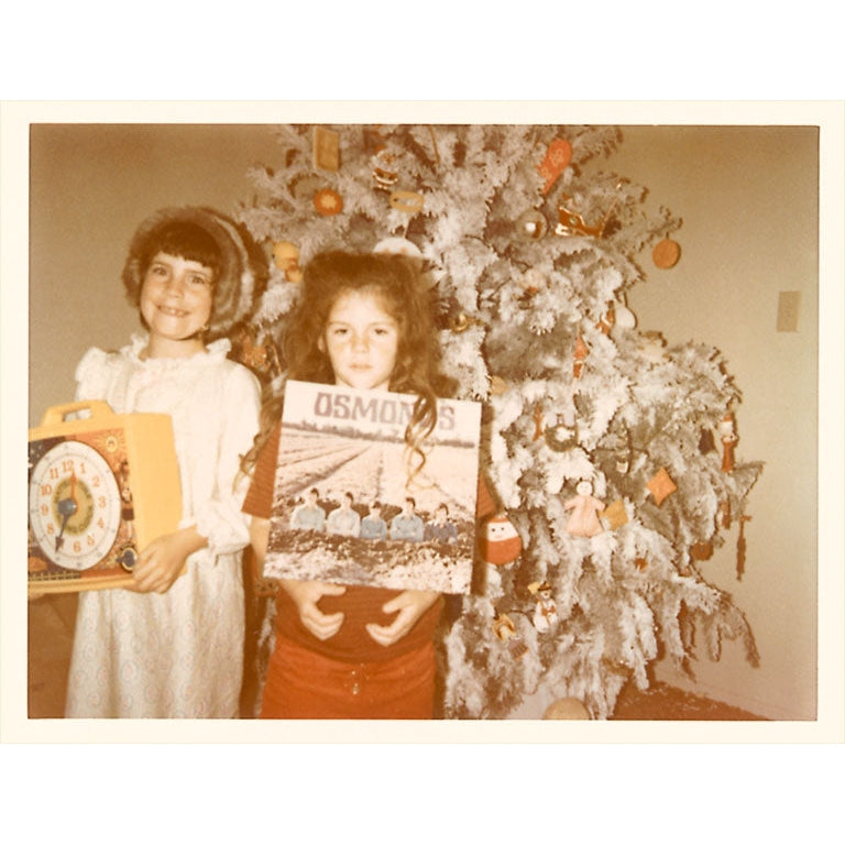 Girls At Christmas With Osmonds Holiday Greeting Card