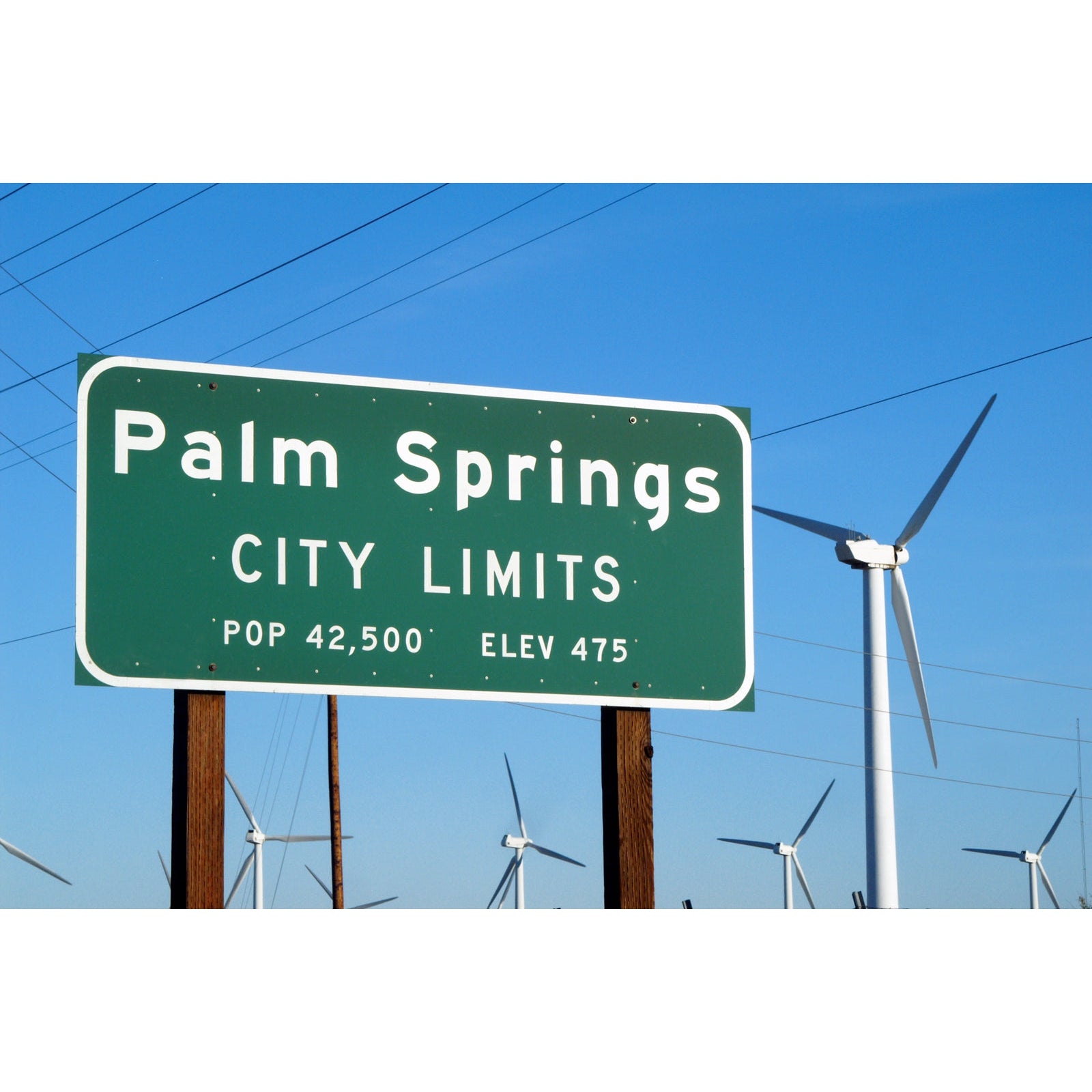 Palm Springs City Limits Greeting Card - Just Fabulous Palm Springs