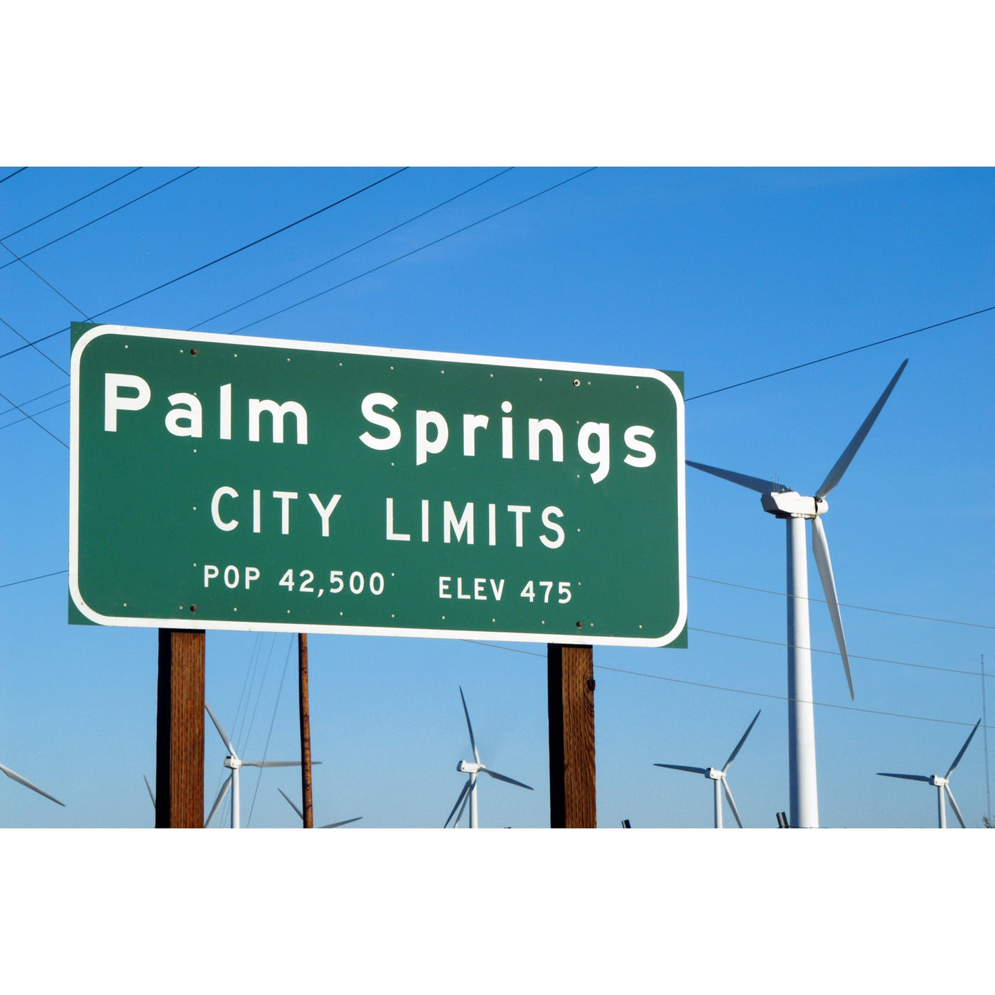 Palm Springs City Limits Greeting Card