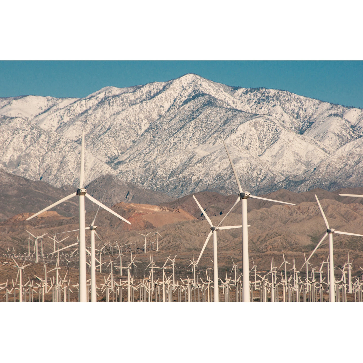 Mountains & Windmills Greeting Card - Just Fabulous Palm Springs