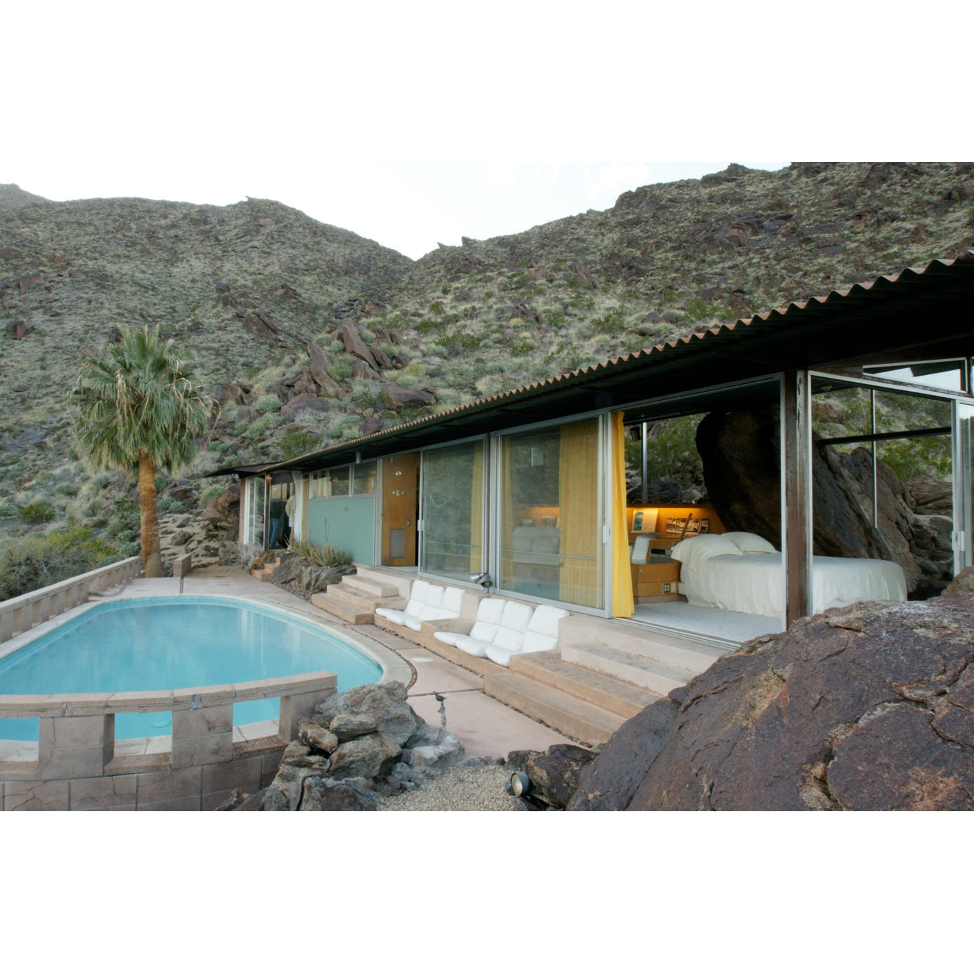 Albert Frey House New Greeting Card - Just Fabulous Palm Springs