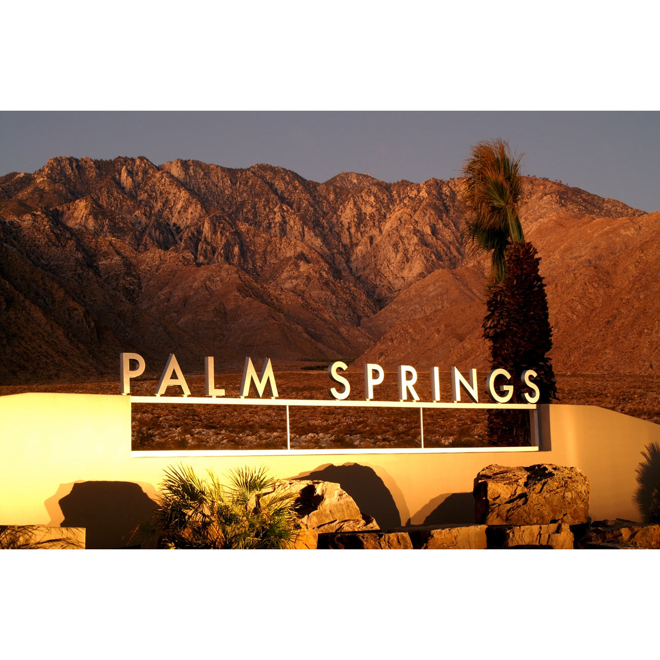 Welcome To Palm Springs - New Sign - Greeting Card