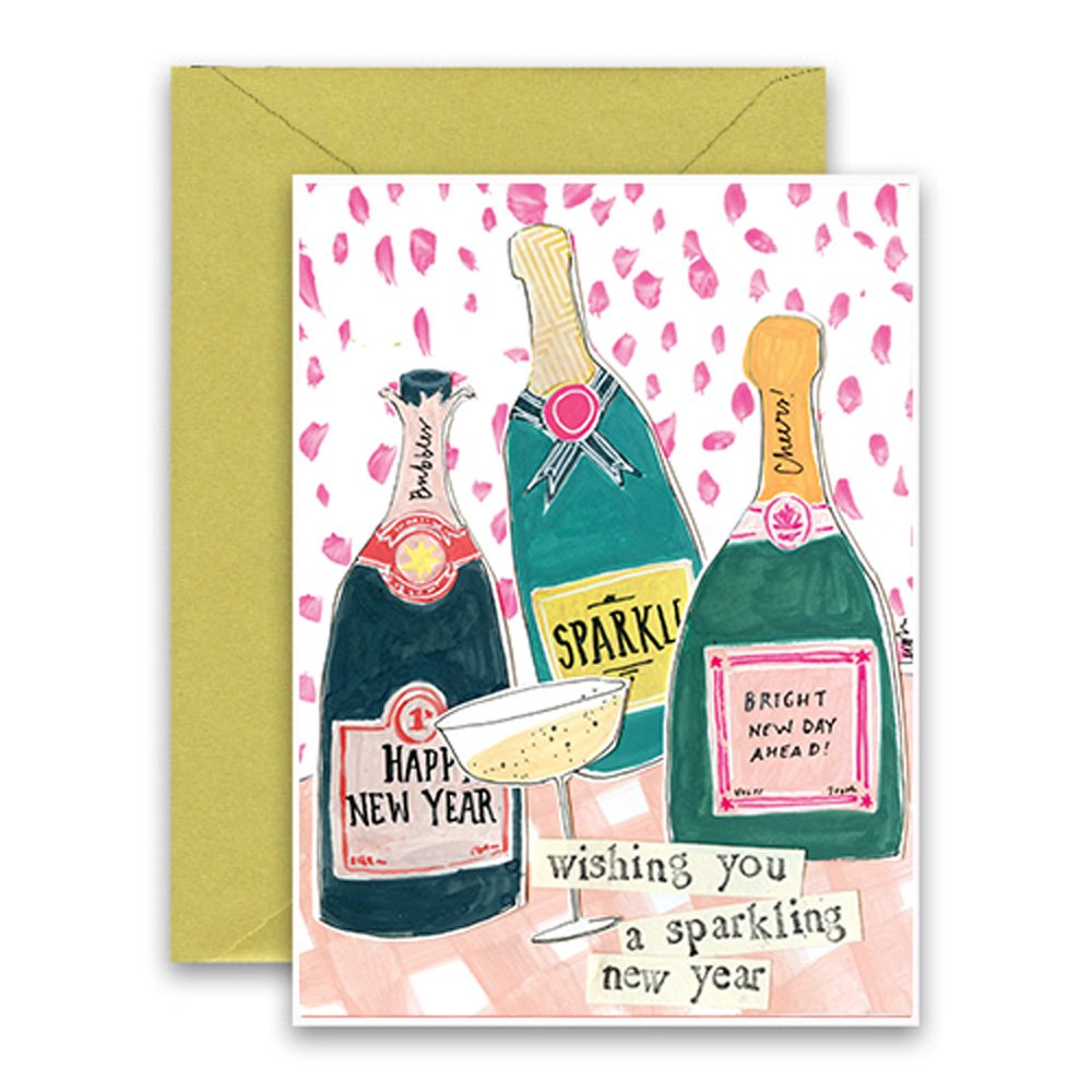 Sparkling New Year Holiday Card - Just Fabulous Palm Springs
