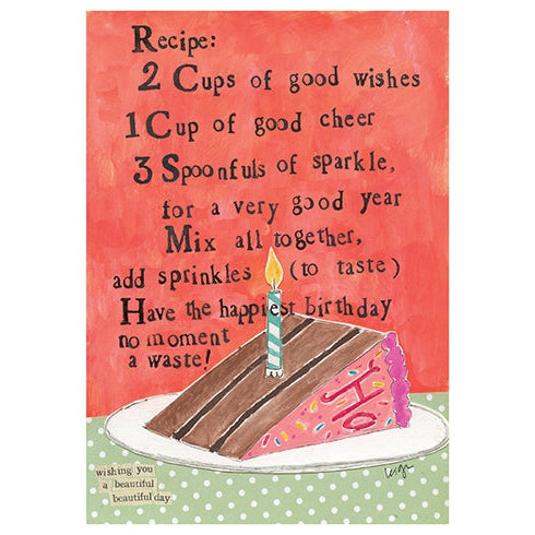 Recipe Birthday Card