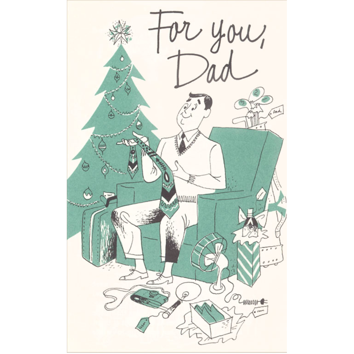 For You, Dad Holiday Greeting Card - Just Fabulous Palm Springs