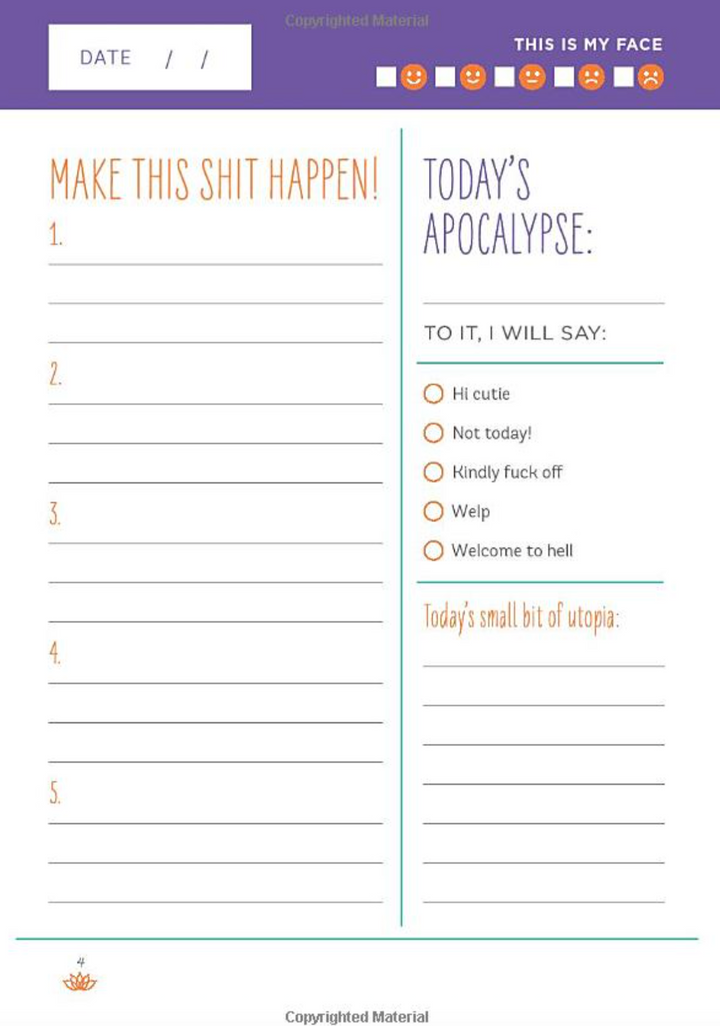 Get Sh*t Done: A Zen as F*ck Daily Planner - Just Fabulous Palm Springs