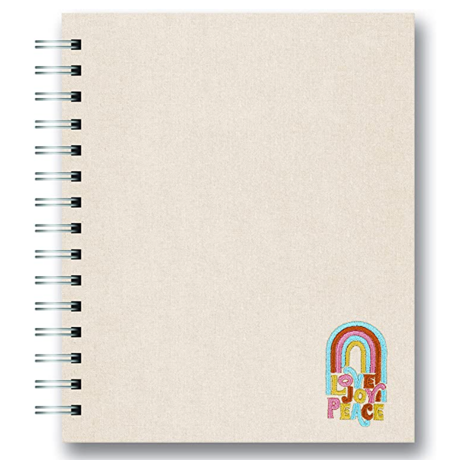 Love, Joy, Peace Tabbed Spiral Notebook