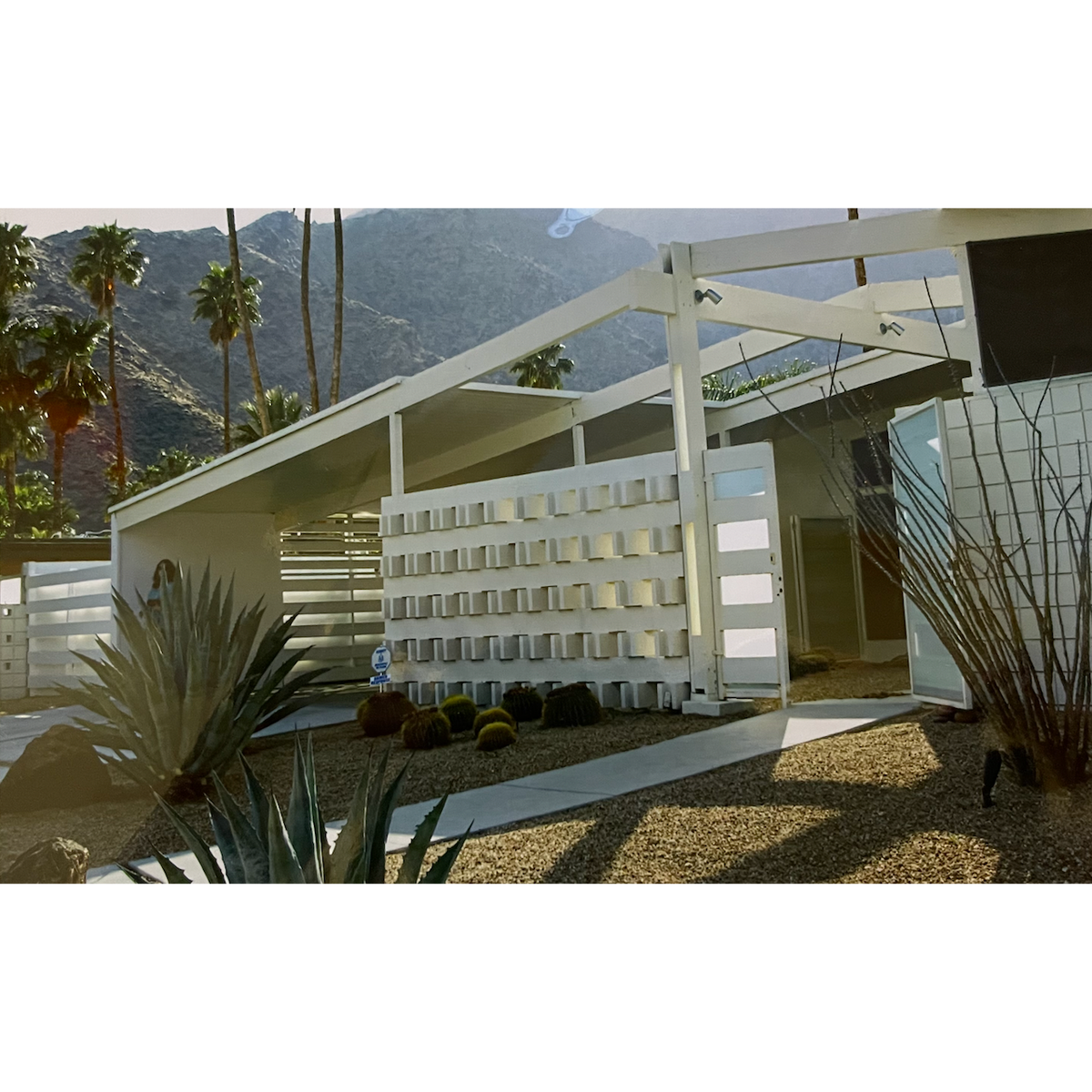 Classic Mid-Century Home Greeting Card - Just Fabulous Palm Springs